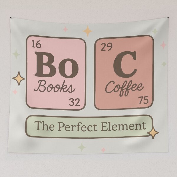 Item preview, Book and Coffee The Perfect Element Cozy Reader designed and sold by BrownHorse90s.