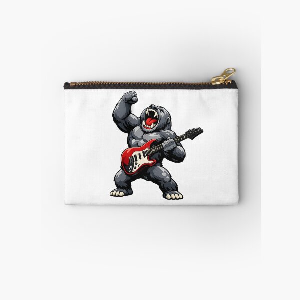 Item preview, Rock Gorilla Playing Electric Base Guitar designed and sold by ROARSOME DESiGNS.