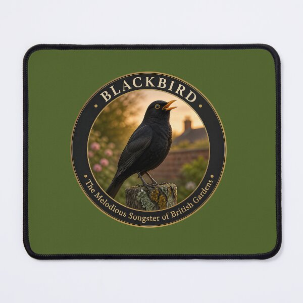 Item preview, BLACKBIRD – The Melodious Songster of British Gardens designed and sold by The Digital Compass.
