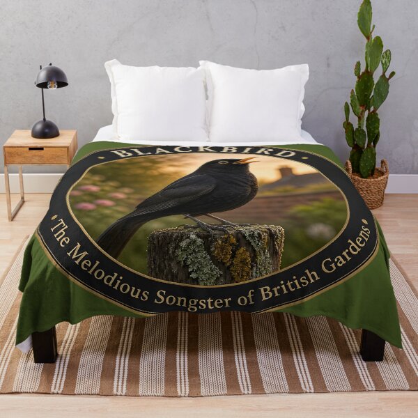 Item preview, BLACKBIRD – The Melodious Songster of British Gardens designed and sold by The Digital Compass.
