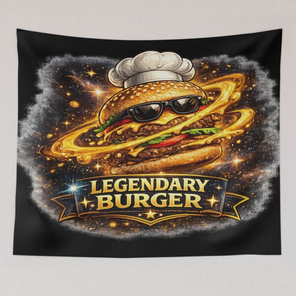 Item preview, Legendary Burger Fantasy Art T-Shirt | Medieval Food Graphic Apparel designed and sold by irfanshikh.