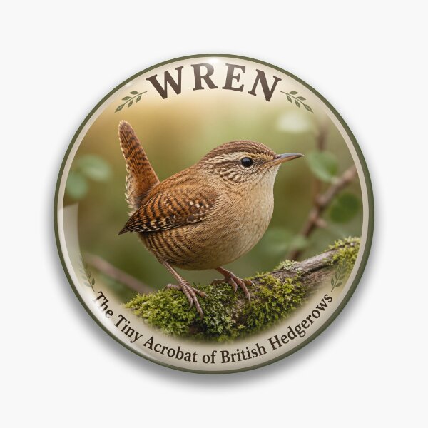 Item preview, WREN – The Tiny Acrobat of British Hedgerows designed and sold by The Digital Compass.