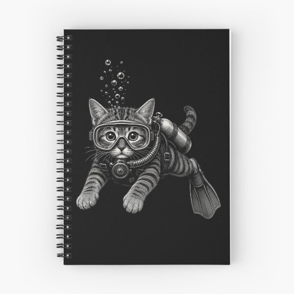 Item preview, Scuba Diving Cat Underwater Adventure designed and sold by yoddel.