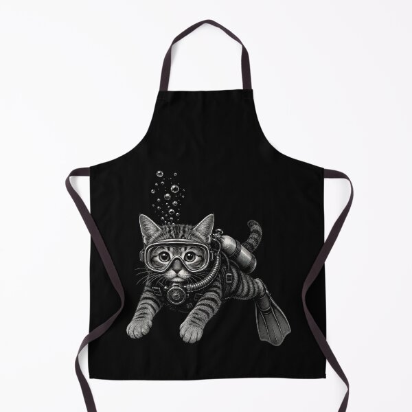 Item preview, Scuba Diving Cat Underwater Adventure designed and sold by yoddel.