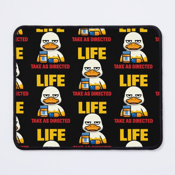 Item preview, Life Take As Directed Funny Duck Medicine Humor designed and sold by TeeTimeTreasure.