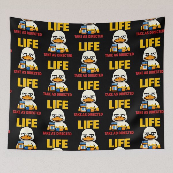 Item preview, Life Take As Directed Funny Duck Medicine Humor designed and sold by TeeTimeTreasure.