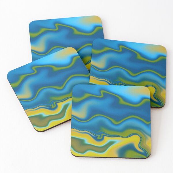 Item preview, Vibrant Liquid Marble Abstract Wave designed and sold by Happyabstract.