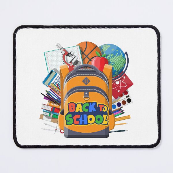 Item preview, Colorful Back to School Backpack Design | Student Supplies Illustration designed and sold by Palette & Hue.