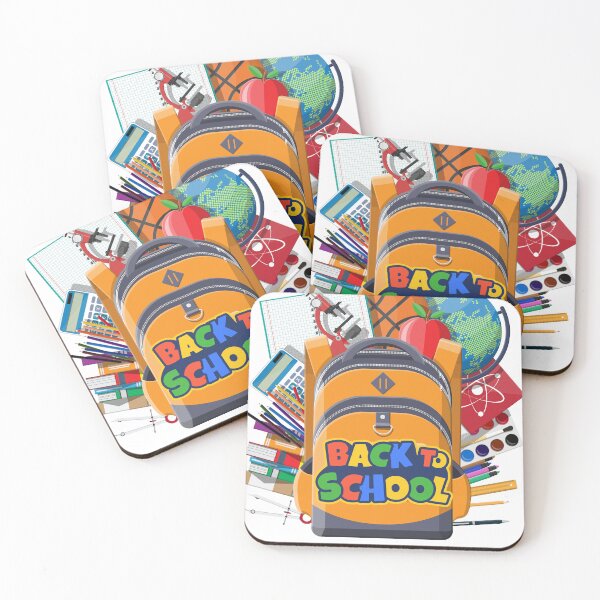 Item preview, Colorful Back to School Backpack Design | Student Supplies Illustration designed and sold by Palette & Hue.