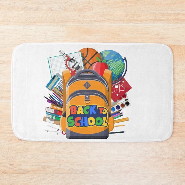 Item preview, Colorful Back to School Backpack Design | Student Supplies Illustration designed and sold by Palette & Hue.