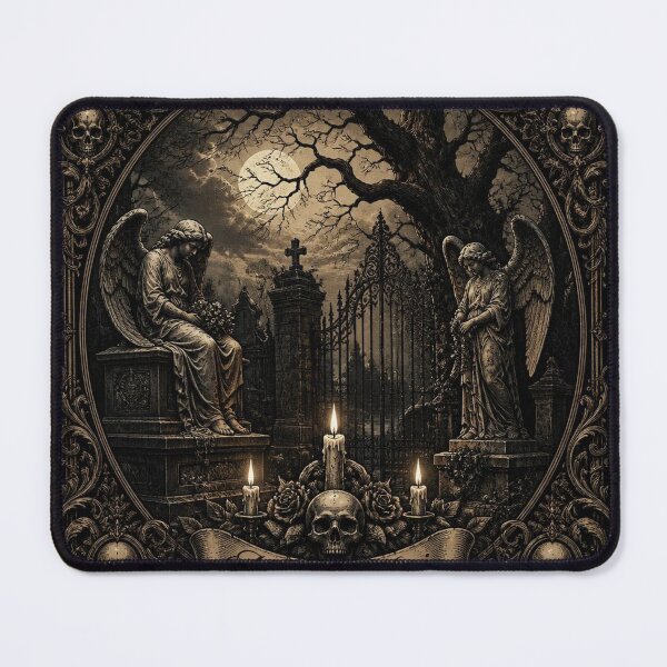 Item preview, Dark Academia Cemetery Angels Halloween Design designed and sold by SunnyDesign82.