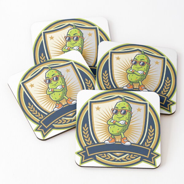 Item preview, cartoon pickle character victory pose designed and sold by alex889art.