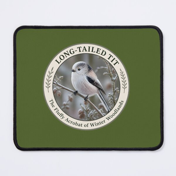 Item preview, LONG‑TAILED TIT – The Fluffy Acrobat of Winter Woodlands designed and sold by The Digital Compass.