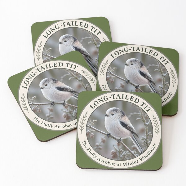Item preview, LONG‑TAILED TIT – The Fluffy Acrobat of Winter Woodlands designed and sold by The Digital Compass.