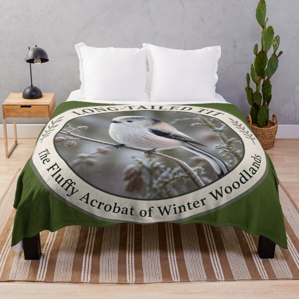 Item preview, LONG‑TAILED TIT – The Fluffy Acrobat of Winter Woodlands designed and sold by The Digital Compass.