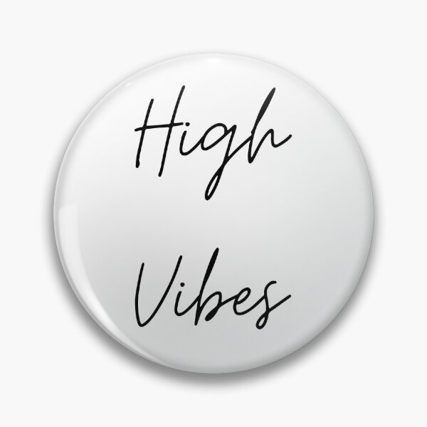 Item preview, High Vibes Minimalist Script Quote Typography designed and sold by GalaMine.