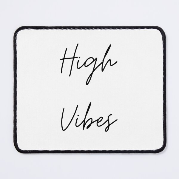 Item preview, High Vibes Minimalist Script Quote Typography designed and sold by GalaMine.