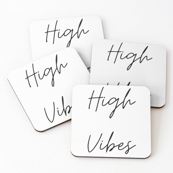 Item preview, High Vibes Minimalist Script Quote Typography designed and sold by GalaMine.