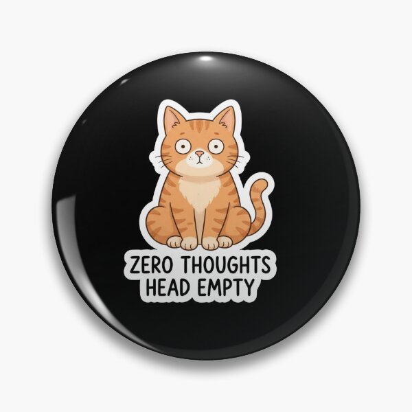 Item preview, Funny Ginger Cat Zero Thoughts Head Empty designed and sold by Owcomm.
