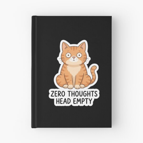 Item preview, Funny Ginger Cat Zero Thoughts Head Empty designed and sold by Owcomm.
