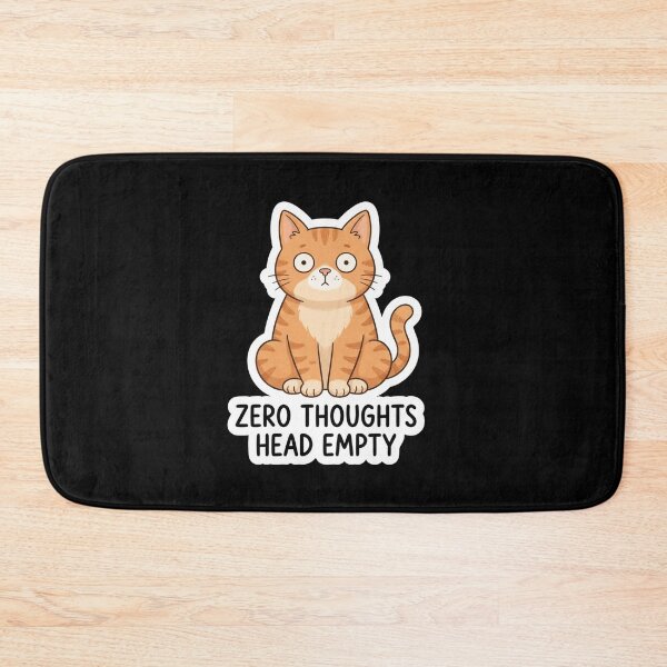 Item preview, Funny Ginger Cat Zero Thoughts Head Empty designed and sold by Owcomm.
