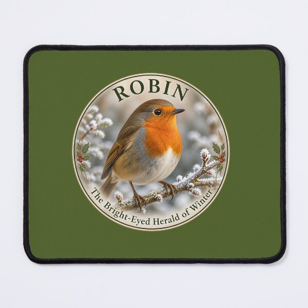 Item preview, ROBIN – The Bright‑Eyed Herald of Winter designed and sold by The Digital Compass.