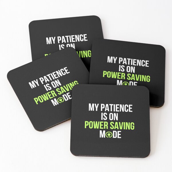 Item preview, My Patience Is On Power Saving Mode – Funny Tech Humor Quote T-Shirt designed and sold by TongTang.
