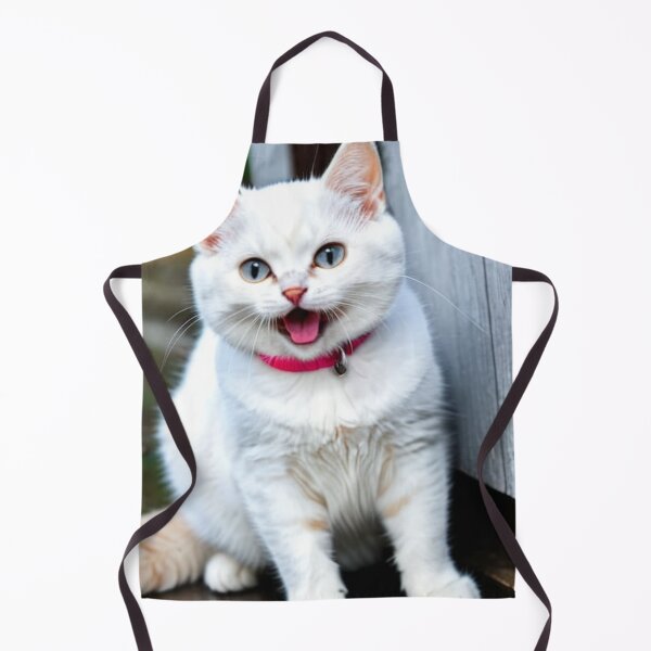 Item preview, Animals - White Cat with Blue Eyes, Cute and Expressive Portrait designed and sold by World-Pets.