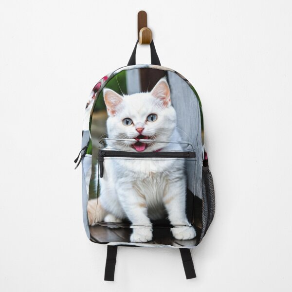 Item preview, Animals - White Cat with Blue Eyes, Cute and Expressive Portrait designed and sold by World-Pets.