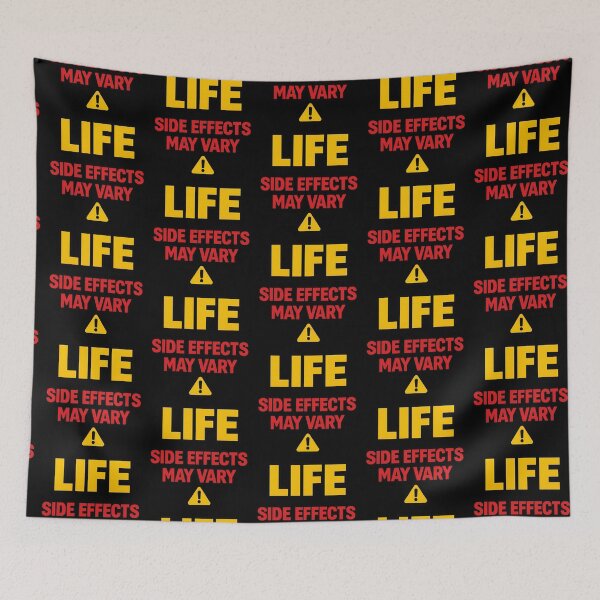 Item preview, Life Side Effects May Vary Funny Medical Humor designed and sold by TeeTimeTreasure.