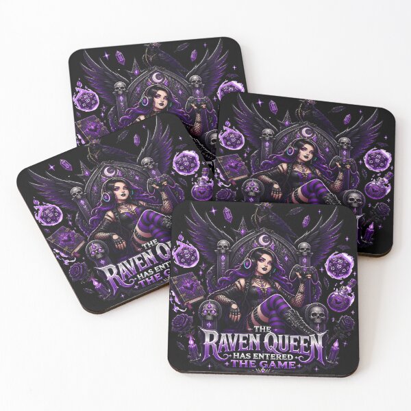 Item preview, The Raven Queen Has Entered The Game - Goth Gamer designed and sold by BadhbhLoot.