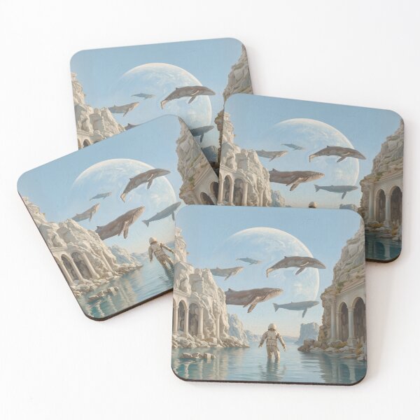 Item preview, Astronaut and Sky Whales designed and sold by Anatolii_Kys.