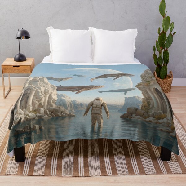 Item preview, Astronaut and Sky Whales designed and sold by Anatolii_Kys.