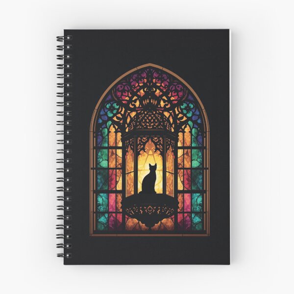 Item preview, Stained Glass Lantern Cat Halloween Design designed and sold by SunnyDesign82.