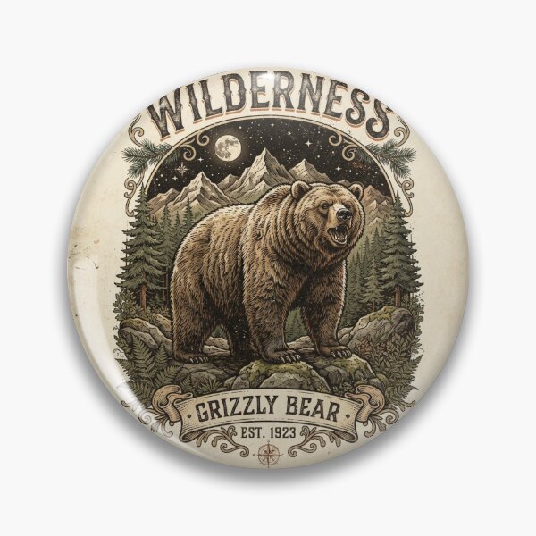 Item preview, Wilderness-Grizzly Bear designed and sold by KRIDD-DESIGN.