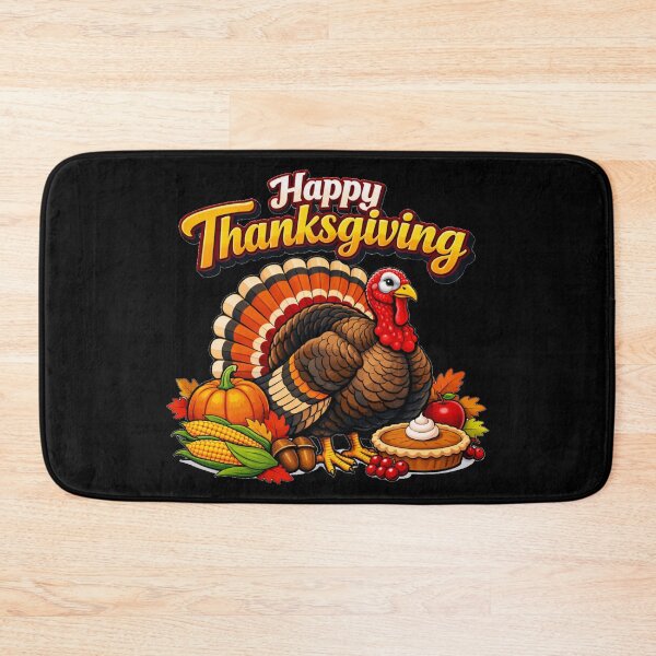 Item preview, Cute Happy Thanksgiving Turkey Autumn Harvest  designed and sold by DeliaDesignsCo.