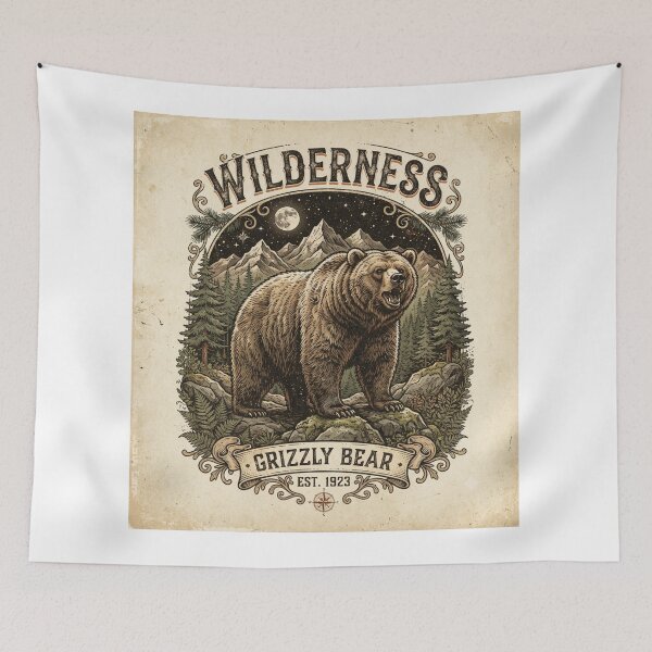 Item preview, Wilderness-Grizzly Bear designed and sold by KRIDD-DESIGN.