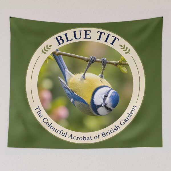 Item preview, BLUE TIT  – The Colourful Acrobat of British Gardens designed and sold by The Digital Compass.