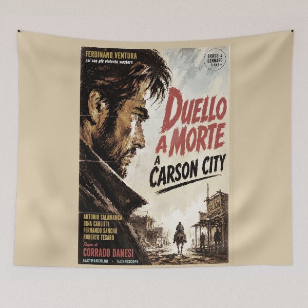 Item preview, Duello a Morte a Carson City, Fictional Spaghetti Western Poster designed and sold by Histoire s du Cinéma B.
