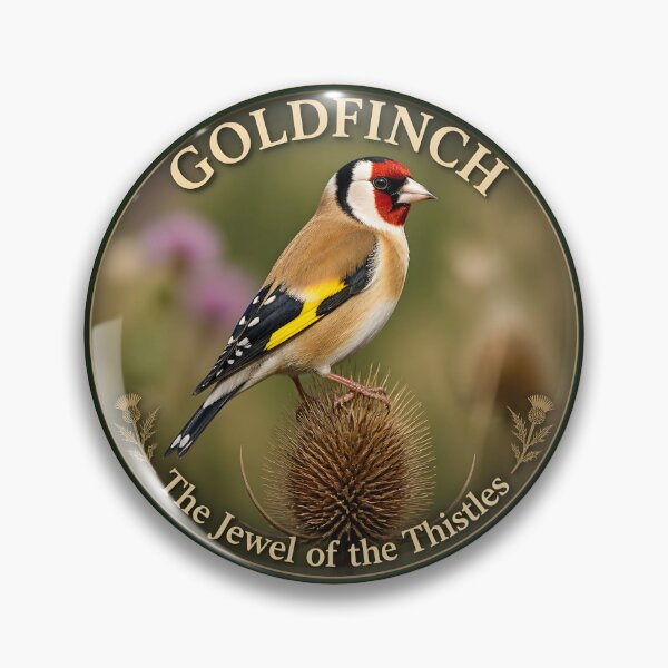 Item preview, GOLDFINCH – The Jewel of the Thistles designed and sold by The Digital Compass.