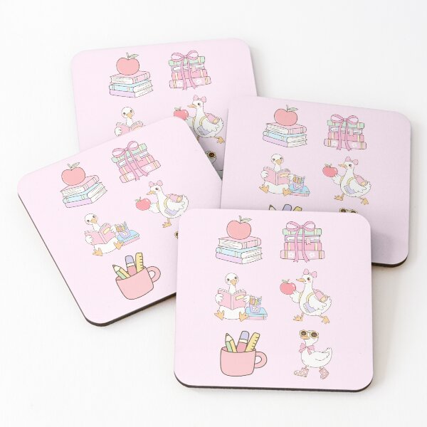 Item preview, Cute Pink Goose School Clipart Set | Coquette Back to School Aesthetic designed and sold by Palette & Hue.