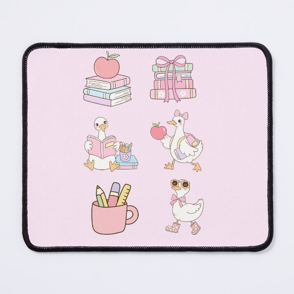 Item preview, Cute Pink Goose School Clipart Set | Coquette Back to School Aesthetic designed and sold by Palette & Hue.