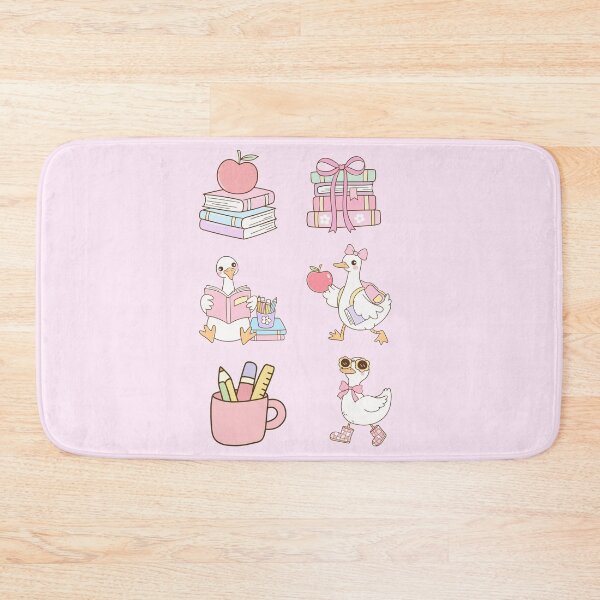 Item preview, Cute Pink Goose School Clipart Set | Coquette Back to School Aesthetic designed and sold by Palette & Hue.