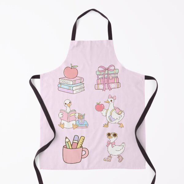 Item preview, Cute Pink Goose School Clipart Set | Coquette Back to School Aesthetic designed and sold by Palette & Hue.