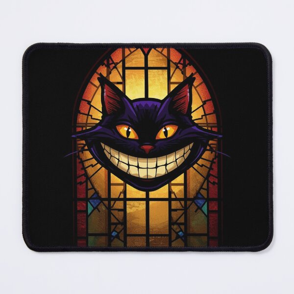 Item preview, Stained Glass Cheshire Cat Halloween Design designed and sold by SunnyDesign82.