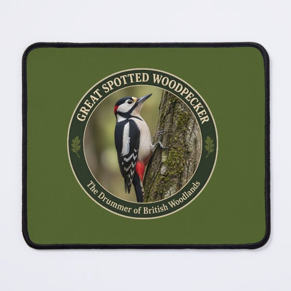 Item preview, GREAT SPOTTED WOODPECKER – The Drummer of British Woodlands designed and sold by The Digital Compass.