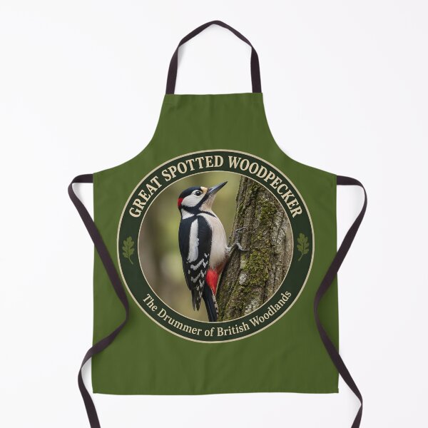 Item preview, GREAT SPOTTED WOODPECKER – The Drummer of British Woodlands designed and sold by The Digital Compass.