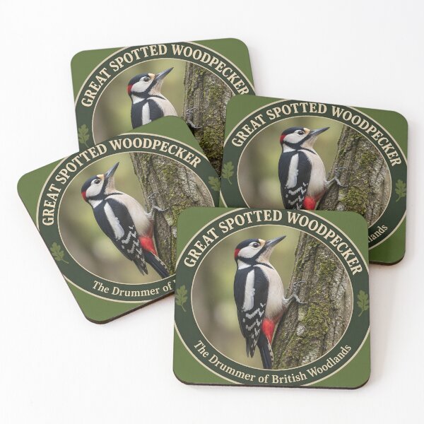 Item preview, GREAT SPOTTED WOODPECKER  – The Drummer of British Woodlands designed and sold by The Digital Compass.