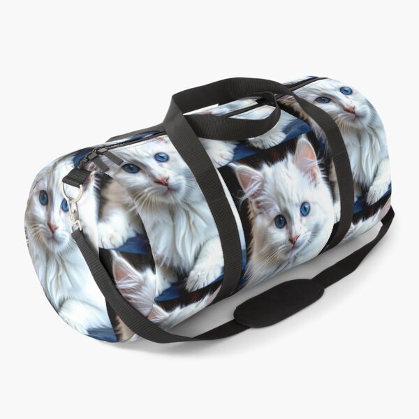 Item preview, Animals - White Cat with Blue Eyes, Elegant Feline Portrait designed and sold by World-Pets.