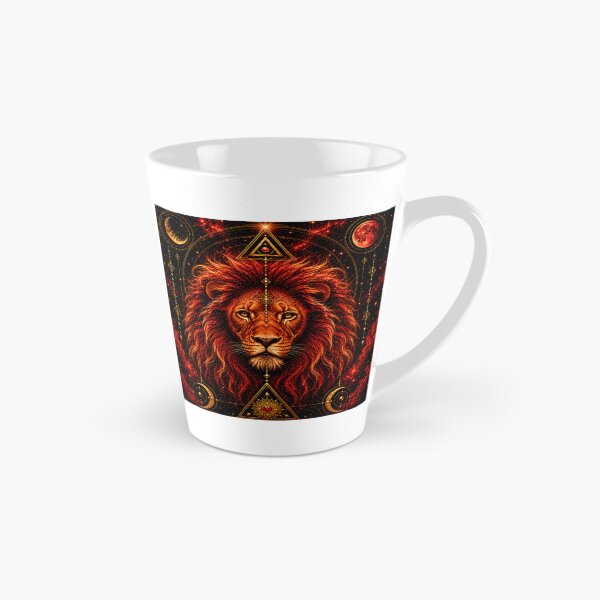 Item preview, Celestial Fire Lion | Sacred Geometry | Mystical Cosmic Lion Art designed and sold by MandyMCDigi.